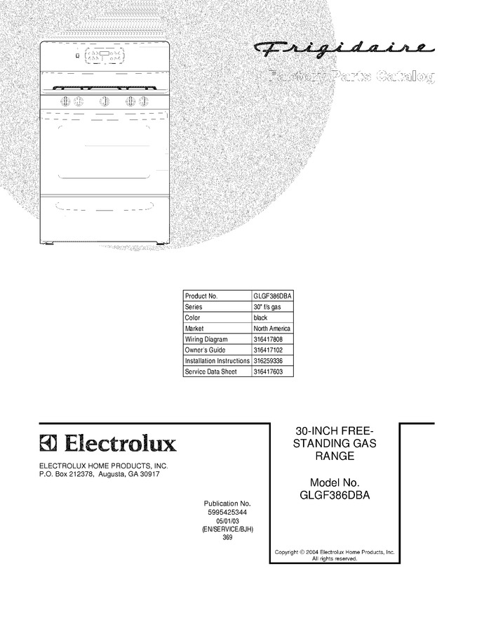 Diagram for GLGF386DBA