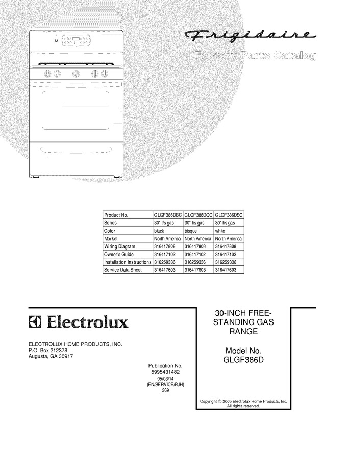 Diagram for GLGF386DSC