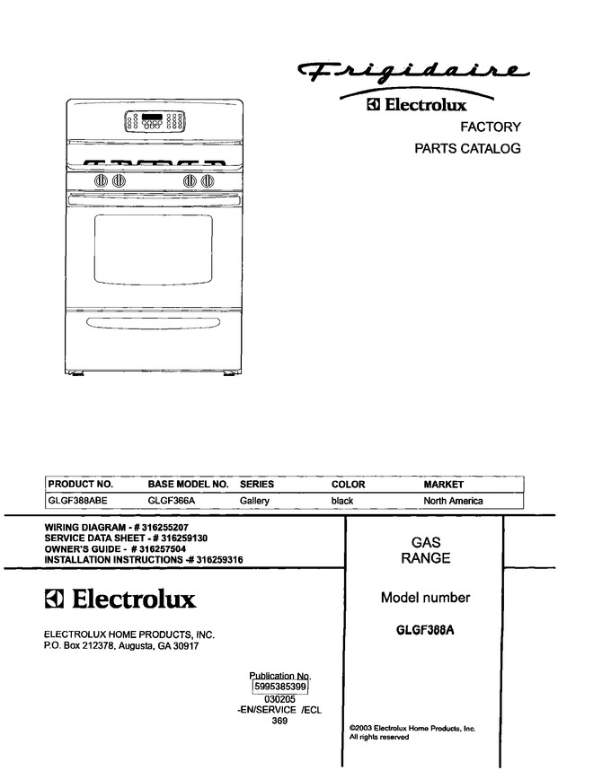 Diagram for GLGF388ABE