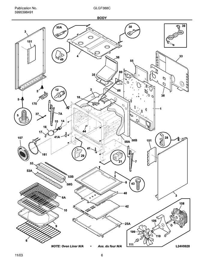 Diagram for GLGF388CSB