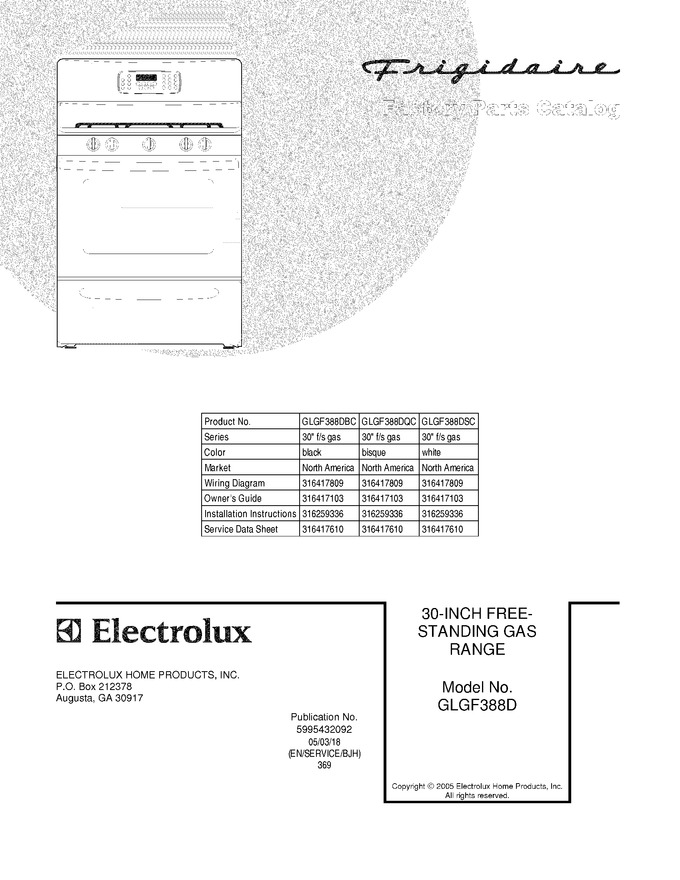 Diagram for GLGF388DSC