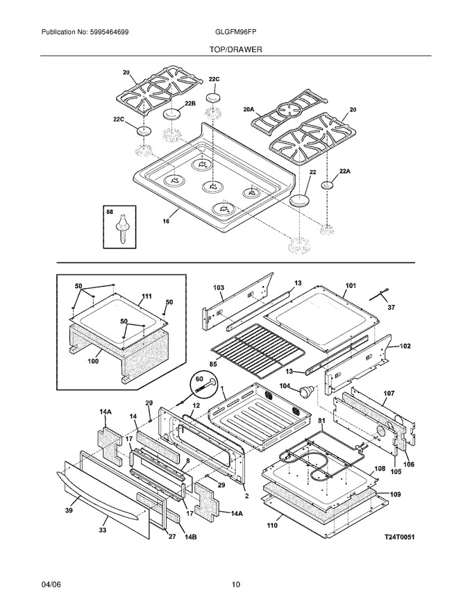 Diagram for GLGFM96FPWA