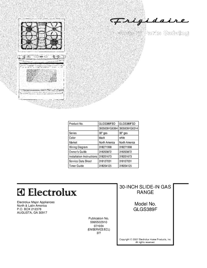 Diagram for GLGS389FSD