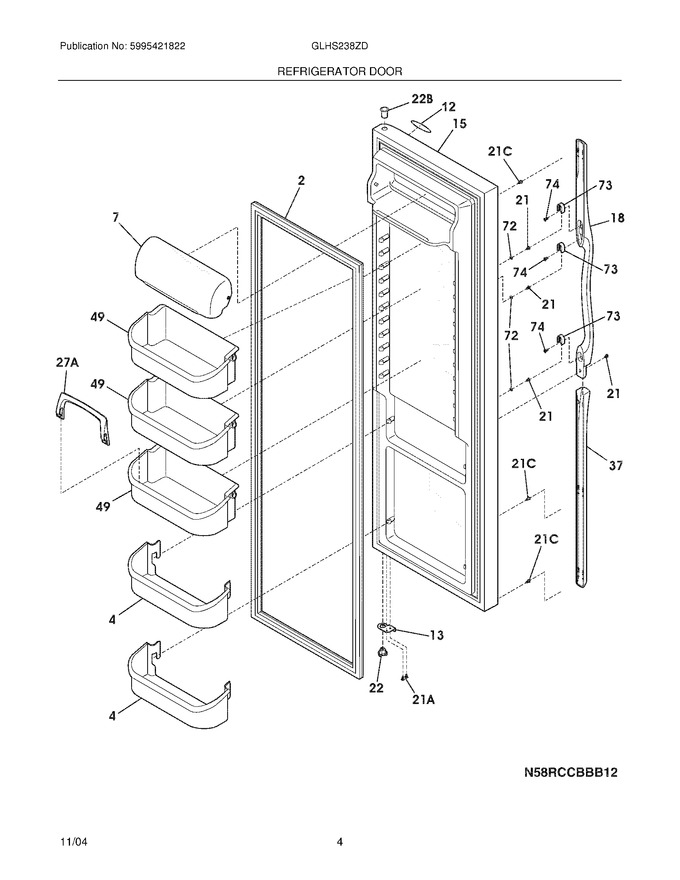 Diagram for GLHS238ZDW3
