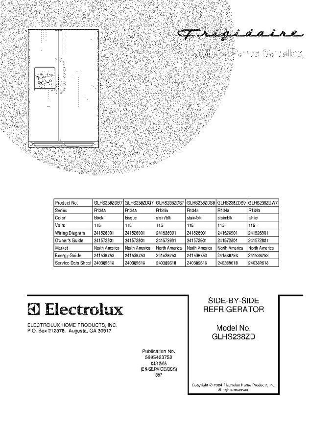 Diagram for GLHS238ZDQ7