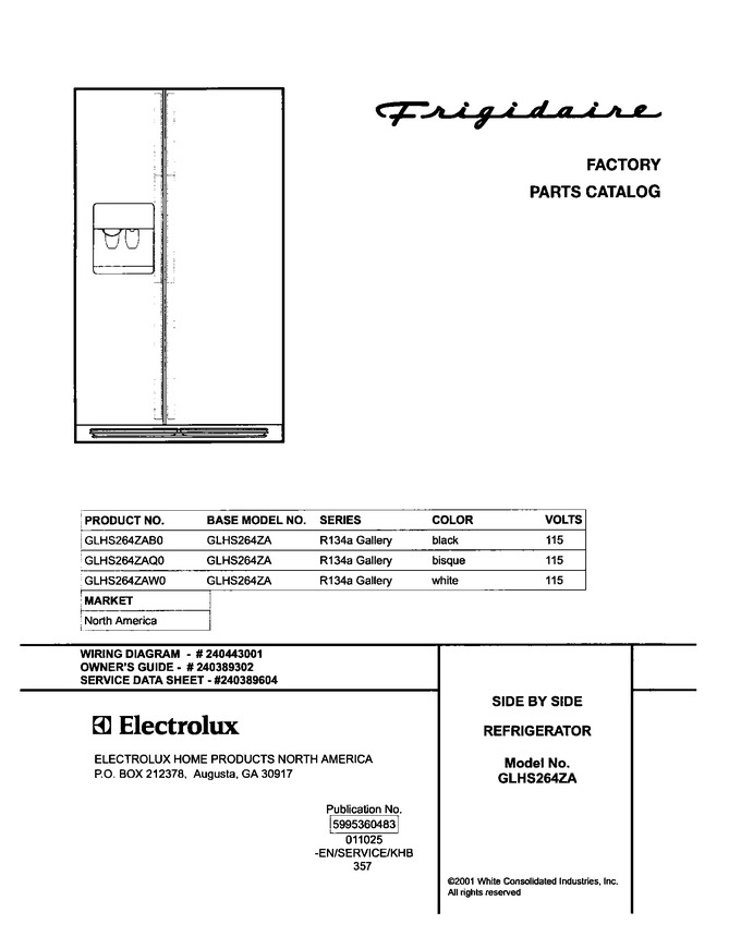 Diagram for GLHS264ZAQ0