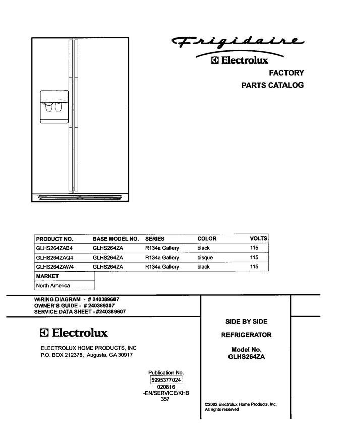 Diagram for GLHS264ZAQ4