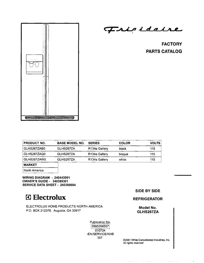 Diagram for GLHS267ZAQ0