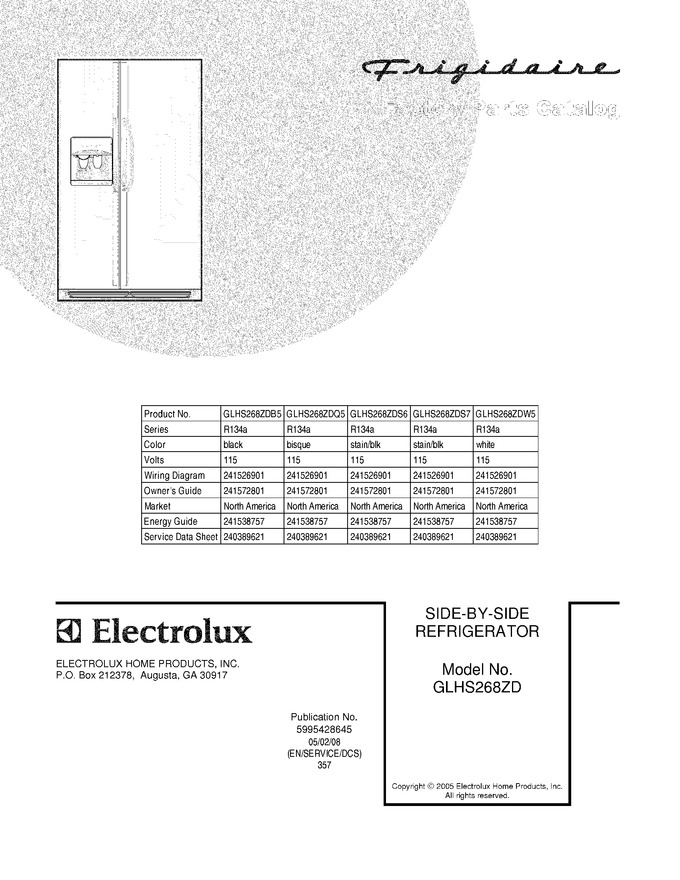 Diagram for GLHS268ZDS7