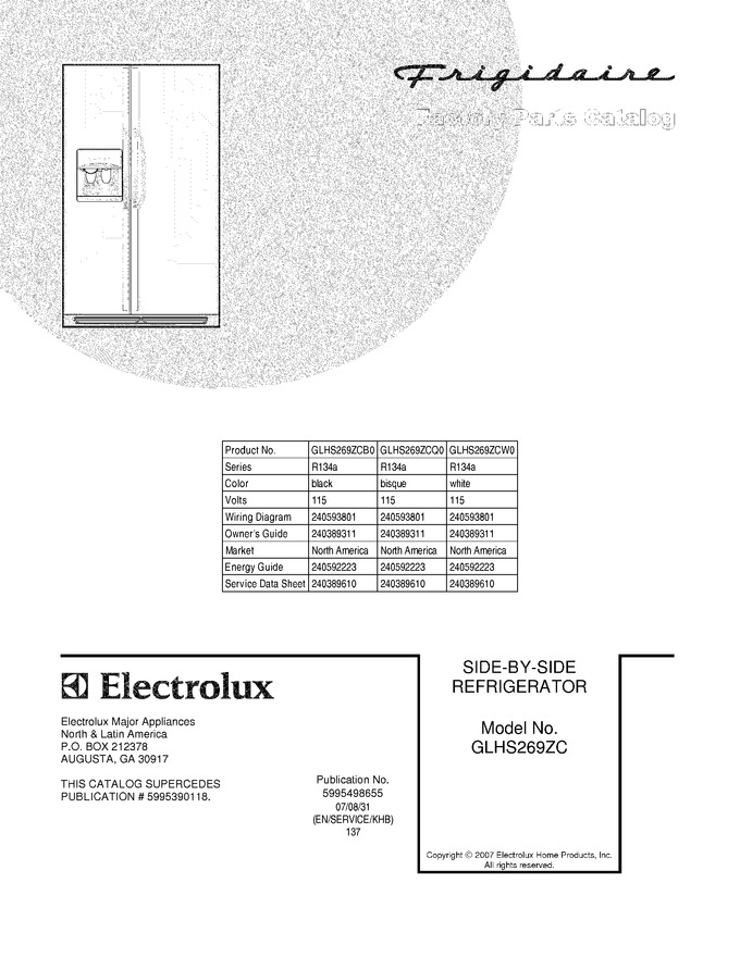 Diagram for GLHS269ZCW0
