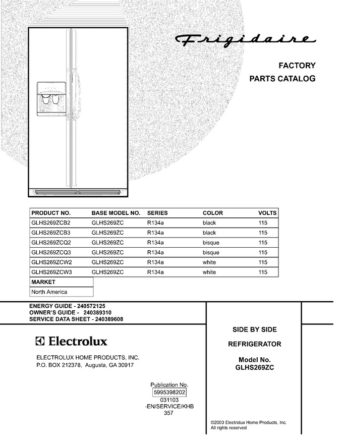 Diagram for GLHS269ZCQ3