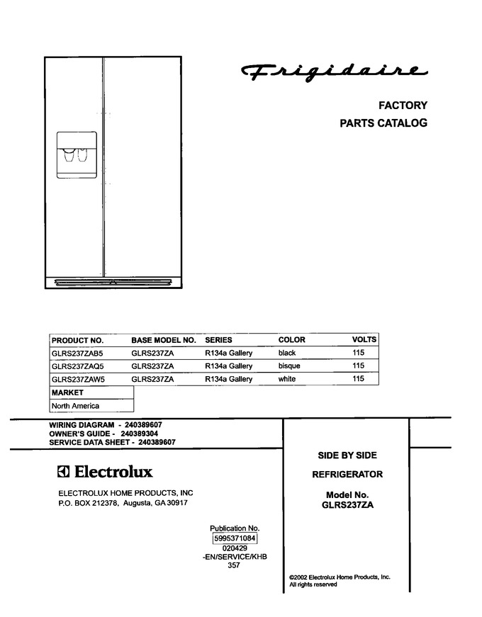 Diagram for GLRS237ZAW5