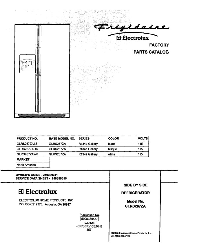 Diagram for GLRS267ZAB6