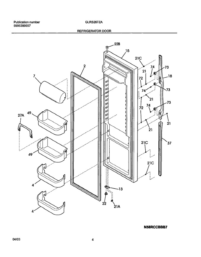 Diagram for GLRS267ZAW6