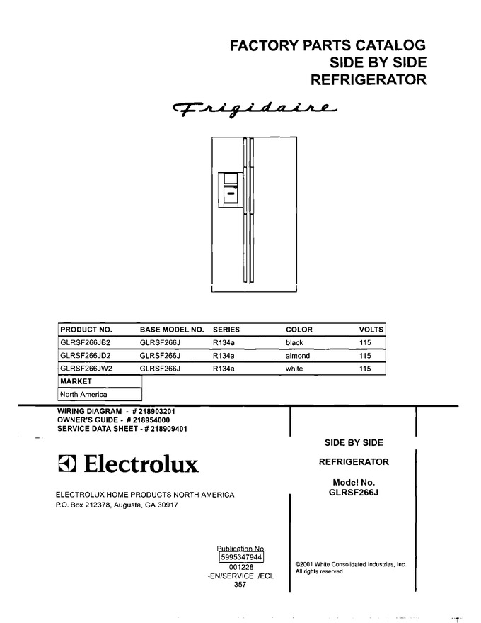 Diagram for GLRSF266JD2