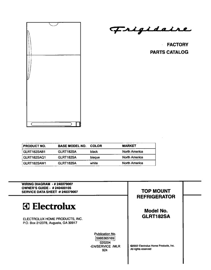 Diagram for GLRT182SAW1