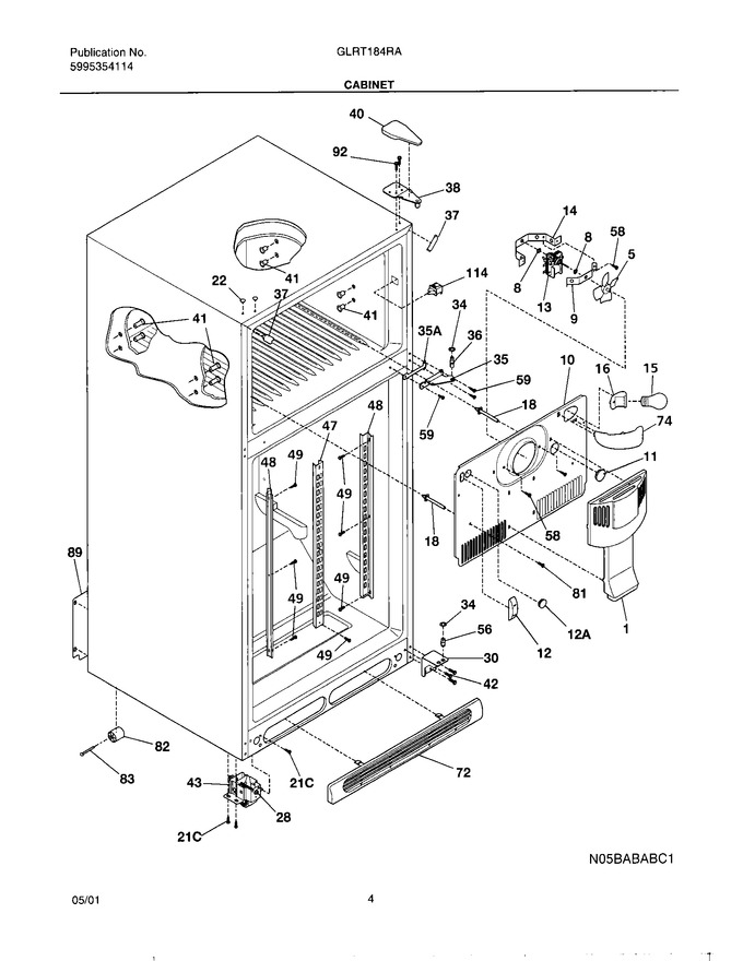 Diagram for GLRT184RAQ0