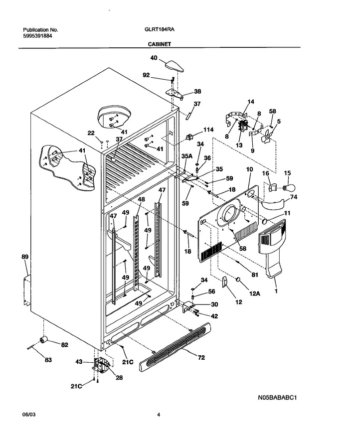 Diagram for GLRT184RAW2