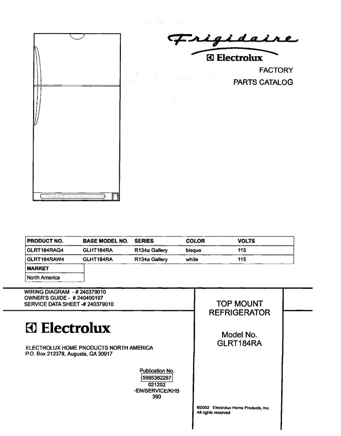 Diagram for GLRT184RAW4