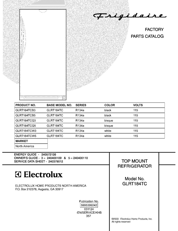 Diagram for GLRT184TCB5
