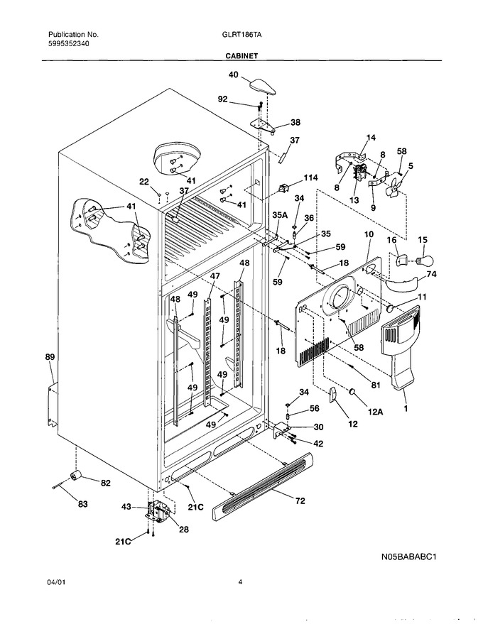 Diagram for GLRT186TAW0