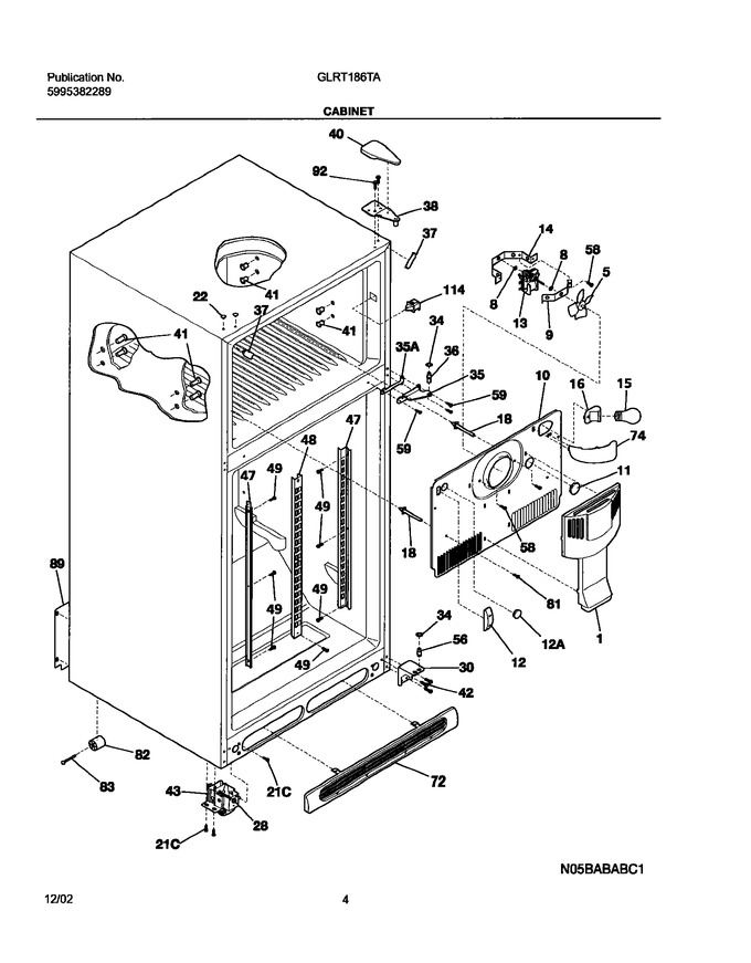 Diagram for GLRT186TAQ4
