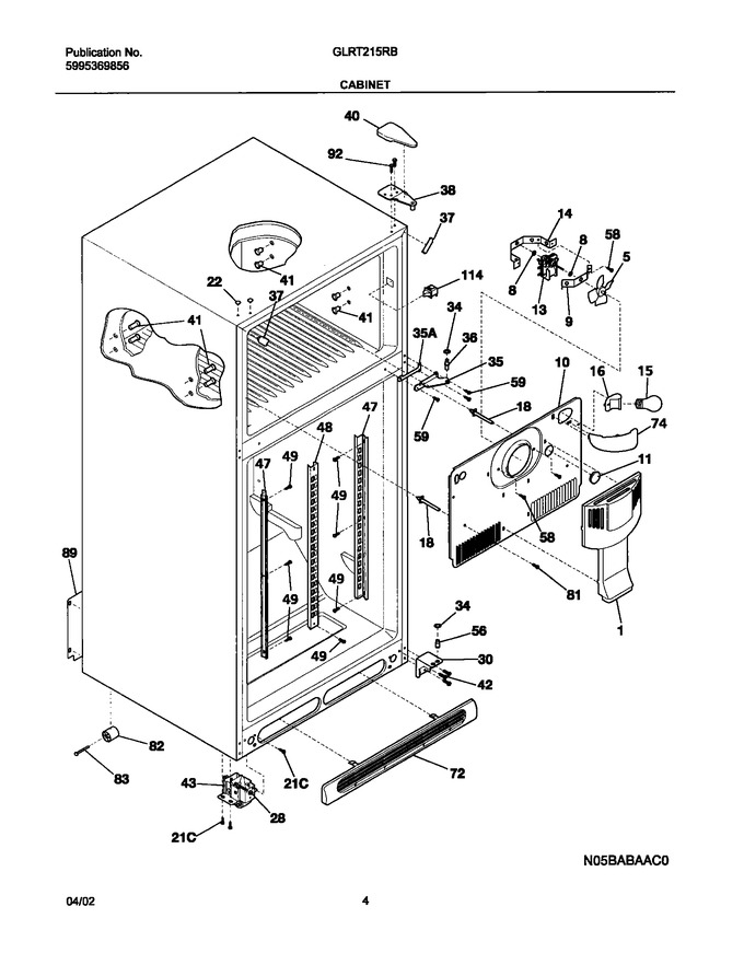 Diagram for GLRT215RBW0
