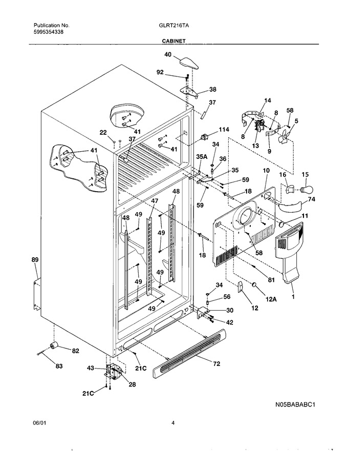 Diagram for GLRT216TAW0