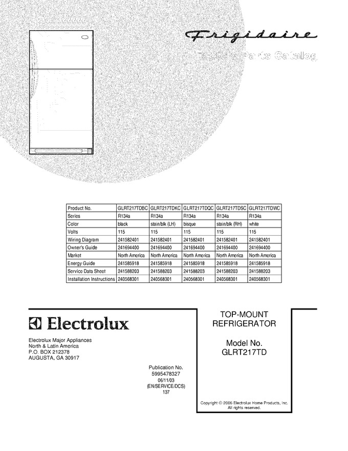 Diagram for GLRT217TDKC
