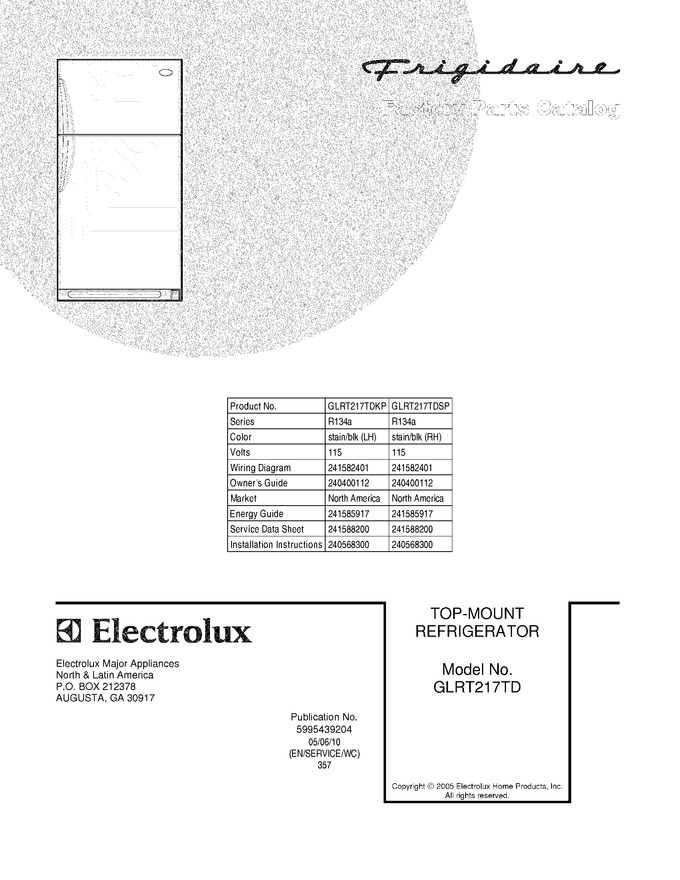 Diagram for GLRT217TDKP