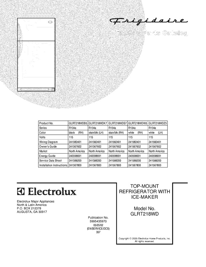 Diagram for GLRT218WDK7