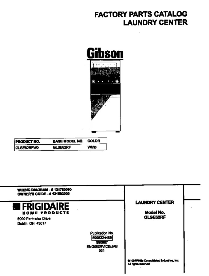 Diagram for GLSE62RFW0