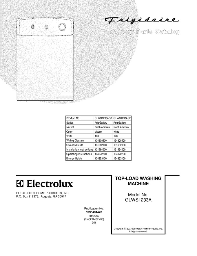 Diagram for GLWS1233AS2