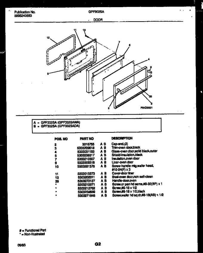 Diagram for GPF302SAWA
