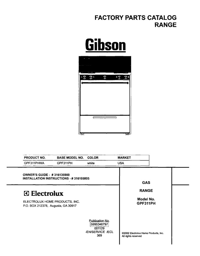 Diagram for GPF311PHWA