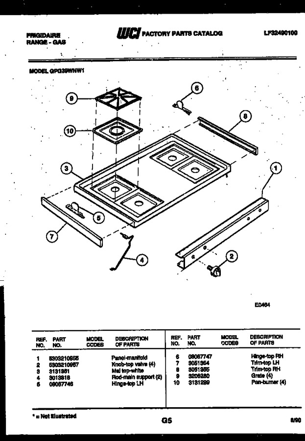 Diagram for GPG39WNW1