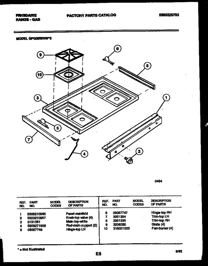 Diagram for GPG39WNW3