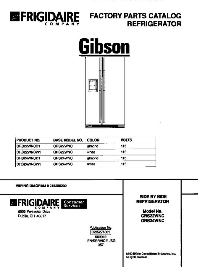 Diagram for GRS22WNCW1