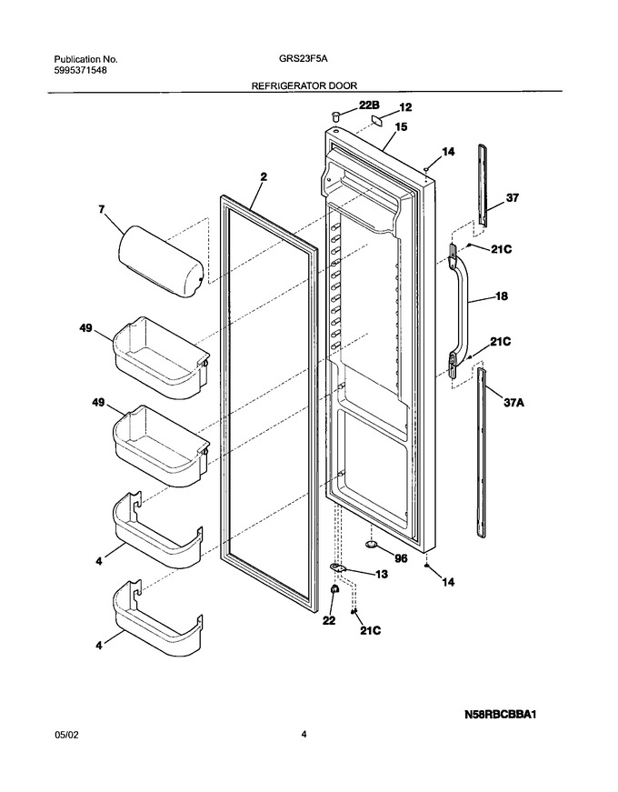 Diagram for GRS23F5AW4
