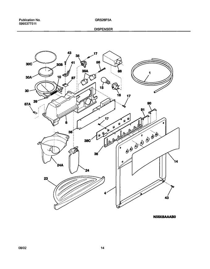 Diagram for GRS26F5AW5