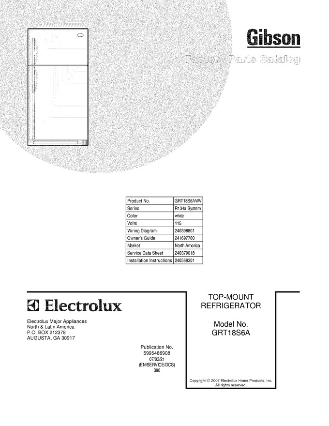 Diagram for GRT18S6AWV