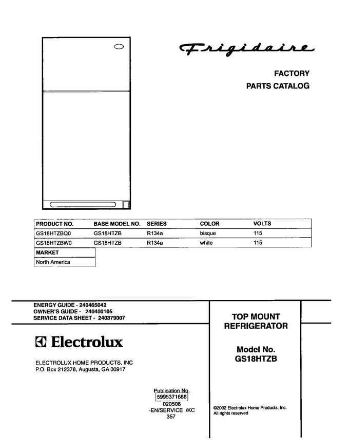 Diagram for GS18HTZBW0