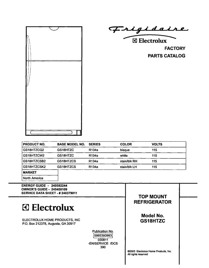Diagram for GS18HTZCW2