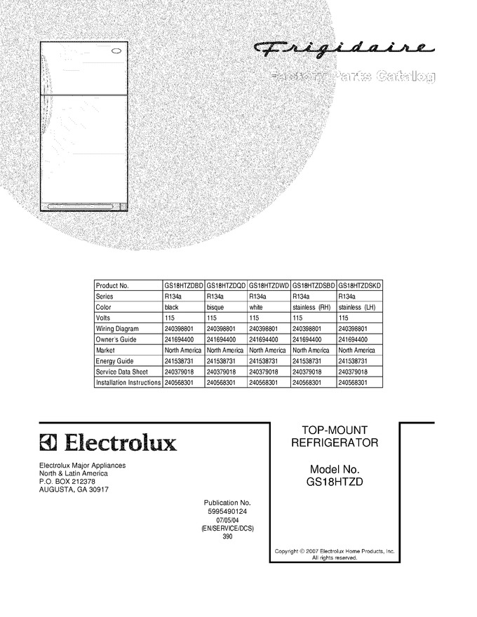 Diagram for GS18HTZDSKD