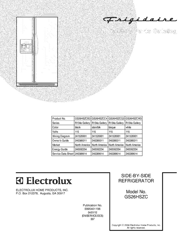 Diagram for GS26HSZCW3
