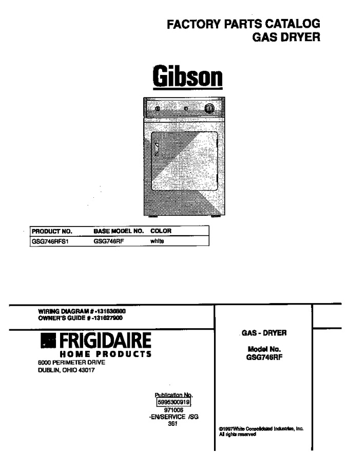 Diagram for GSG746RFS1