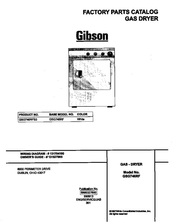 Diagram for GSG746RFS3