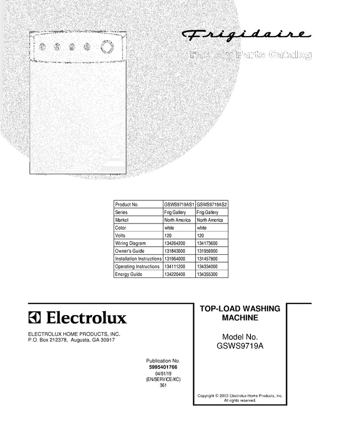 Diagram for GSWS9719AS2