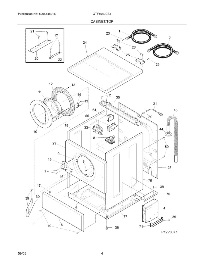 Diagram for GTF1040CS1