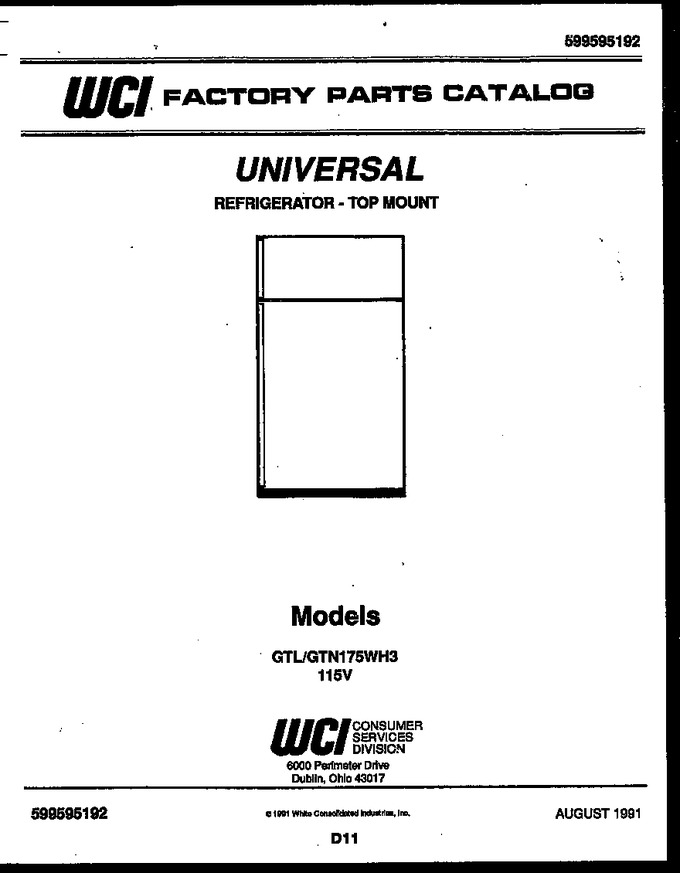 Diagram for GTN175WD3